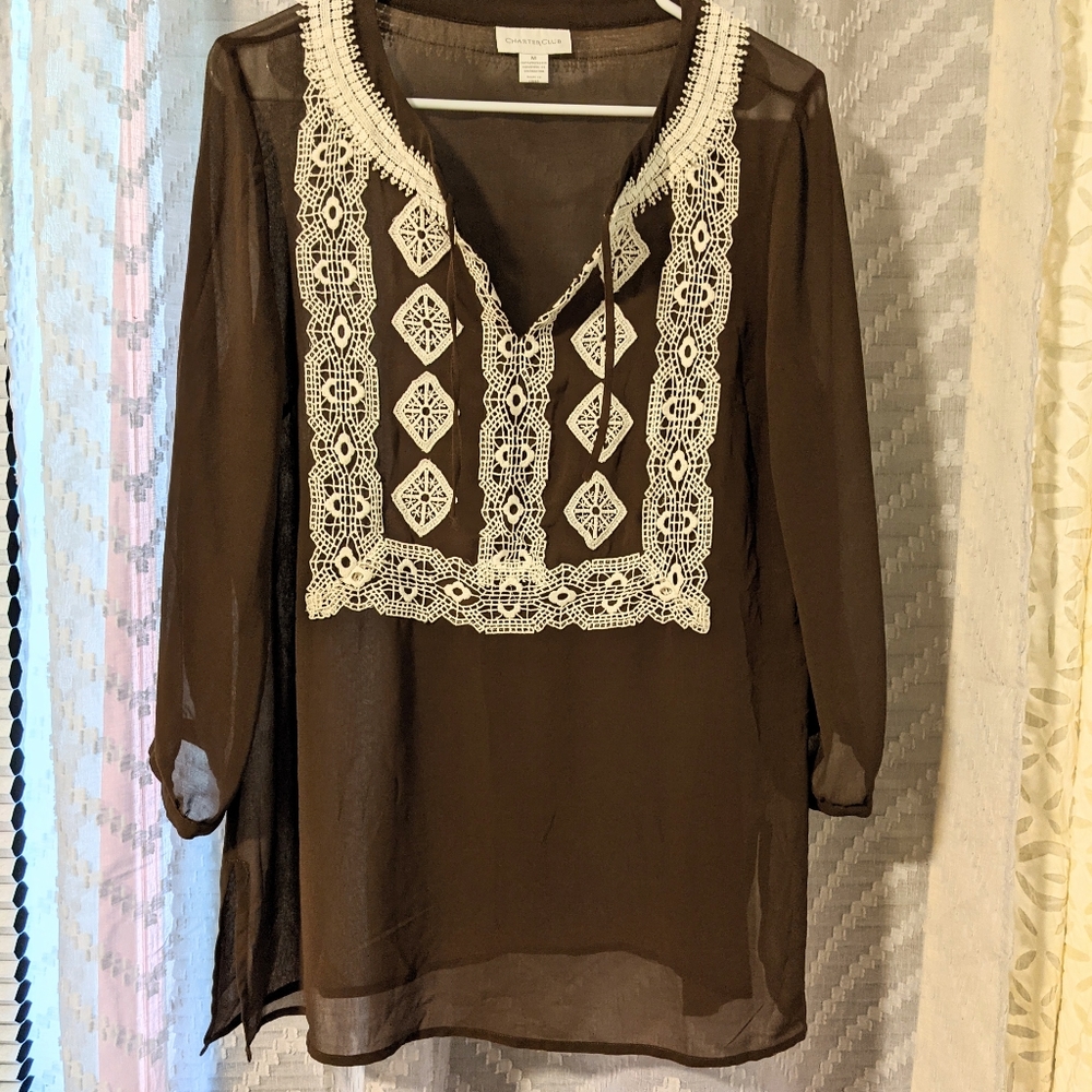 Charter club tunic M